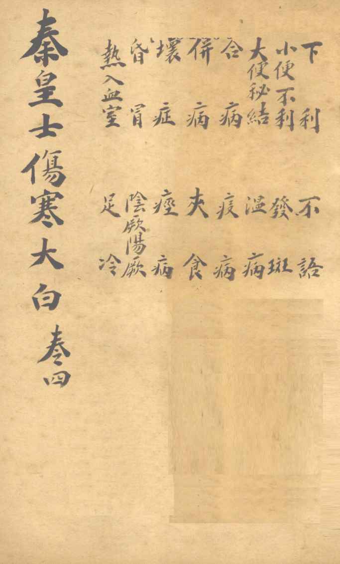 伤寒大白  卷4